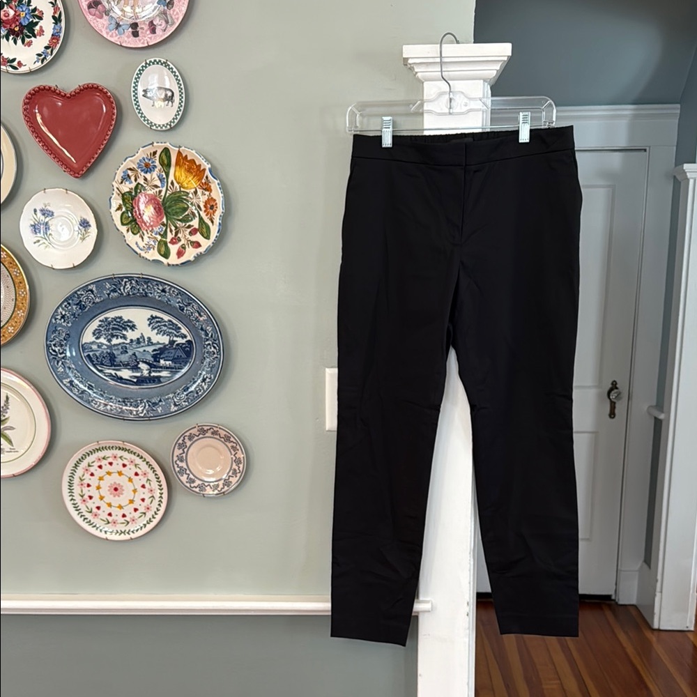 Theory black Thaniel slim-fit crop pants